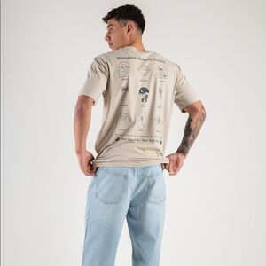 ONLY&SONS T-shirt con‎ stampa “bohemian alchemy society” Beige S/P NWT IN PKG